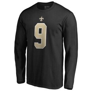 Drew Brees 9 New Orleans Saints NFL Pro Line Fanatics 3XL Long Sleeve Sold Out